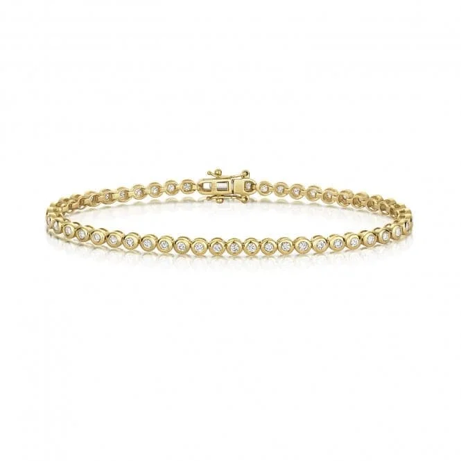 fashionable bracelet for everyday wear-Diamond Jewellery 9ct Gold Diamond Bracelet BD042