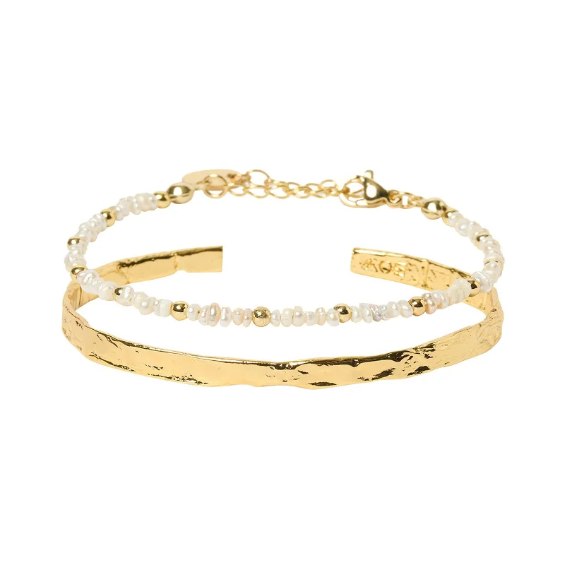 luxury tennis bracelet for weddings-Maisie Bracelet Stack