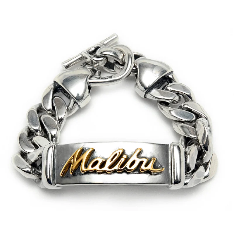 adjustable gold bracelet for men-Malibu ID Bracelet