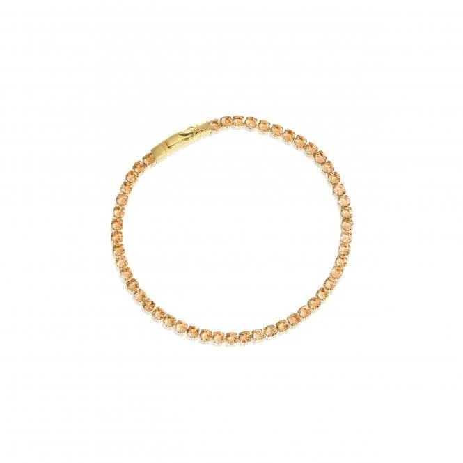 trendy bracelet with stones and beads-18k gold plated Ellera Grande Bracelet  SJ-B2870-CHCZ-YG