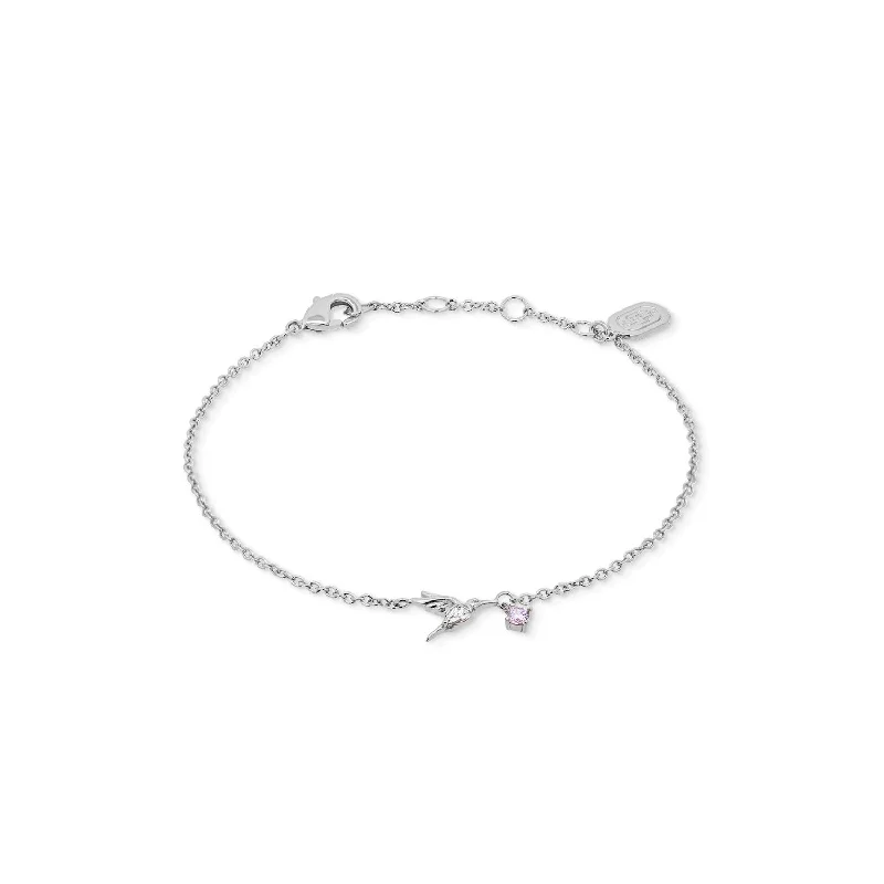 luxury bracelet with custom engraving-Silver Avianna Bracelet