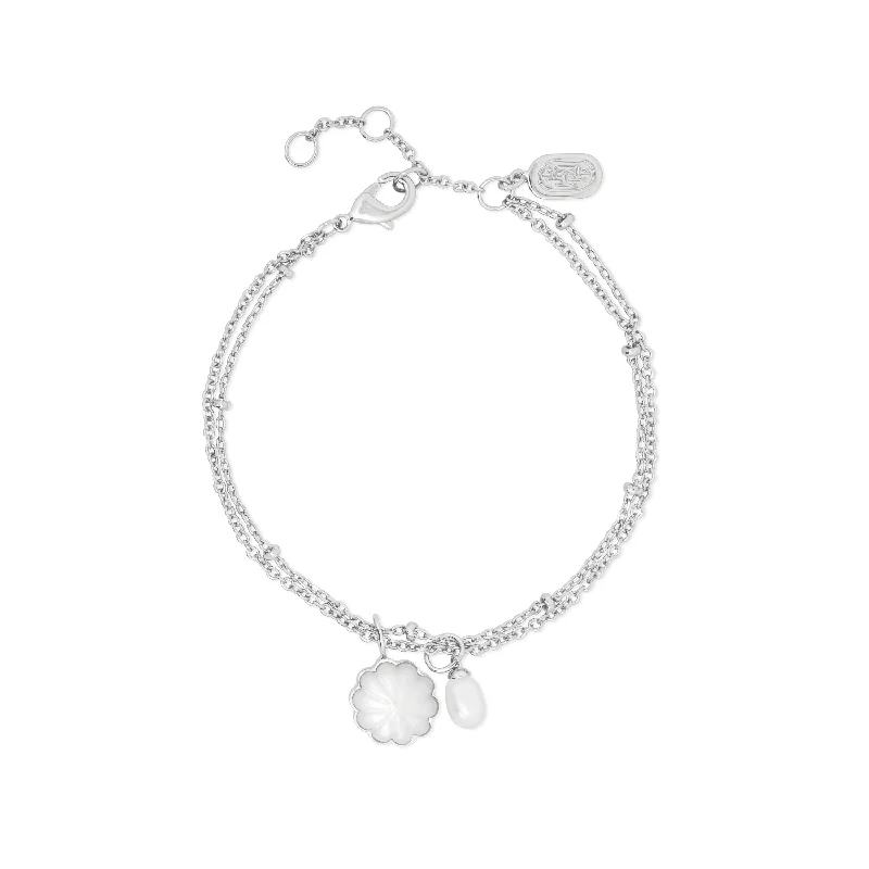 tennis bracelet with precious stones-Silver Coco Bracelet