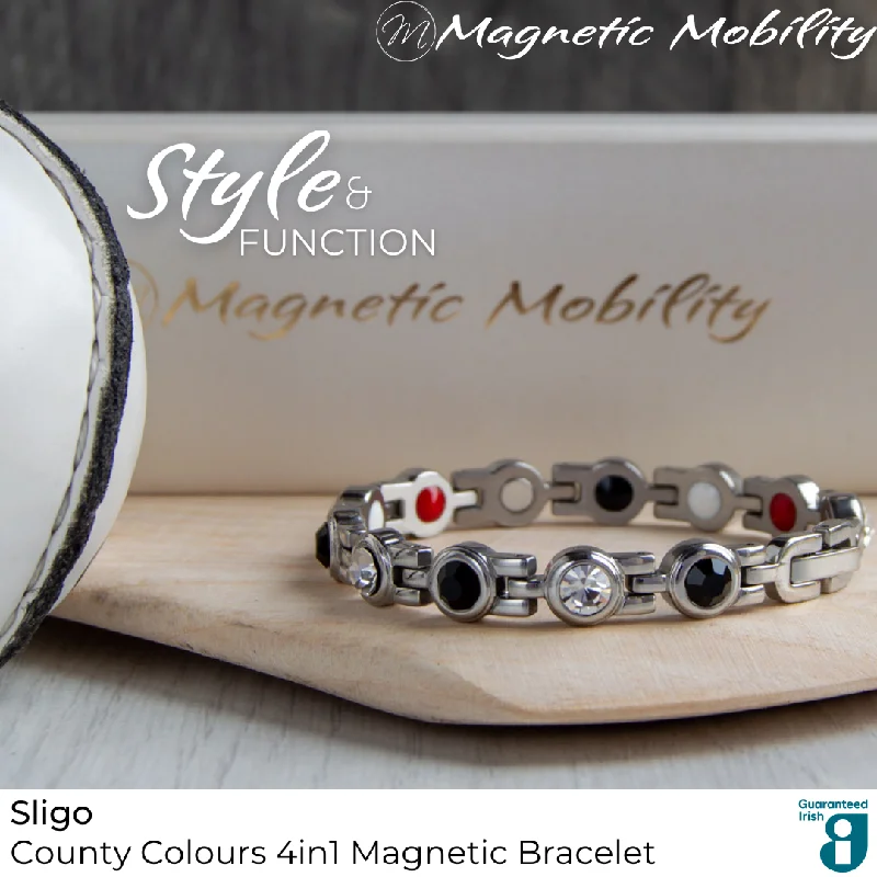 gold bracelet with family crest-Sligo GAA County Colours Magnetic Bracelet