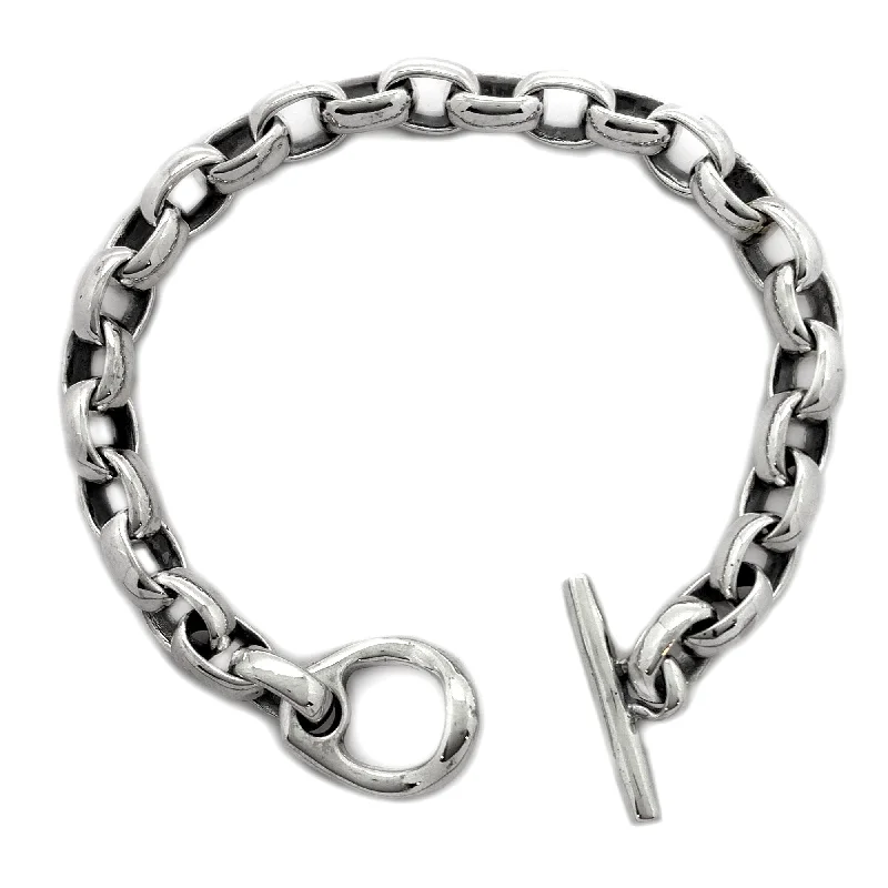 unique silver bracelet with stones-Small Chain Bracelet