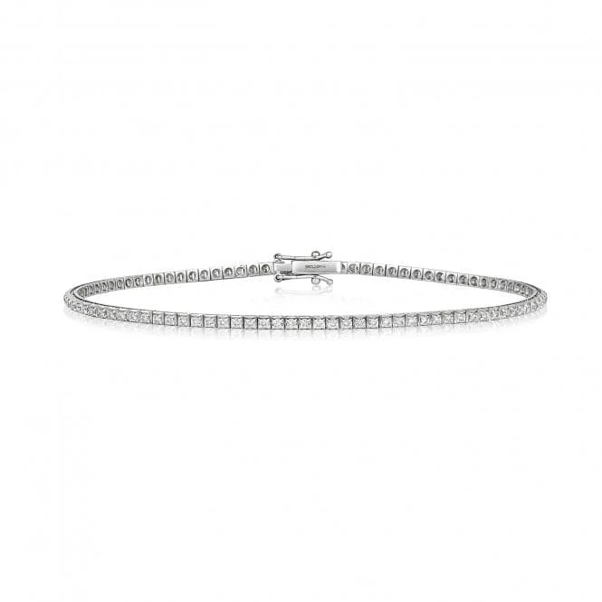 women’s bracelet with crystal beads-Diamond Jewellery 18ct White Gold Diamond Bracelet BDQ181W