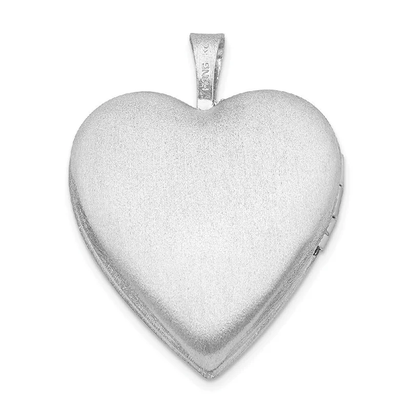 geometric bar necklace silver -Diamond2Deal 925 Sterling Silver Rhodium-plated 20mm Enameled Butterfly Heart Locket