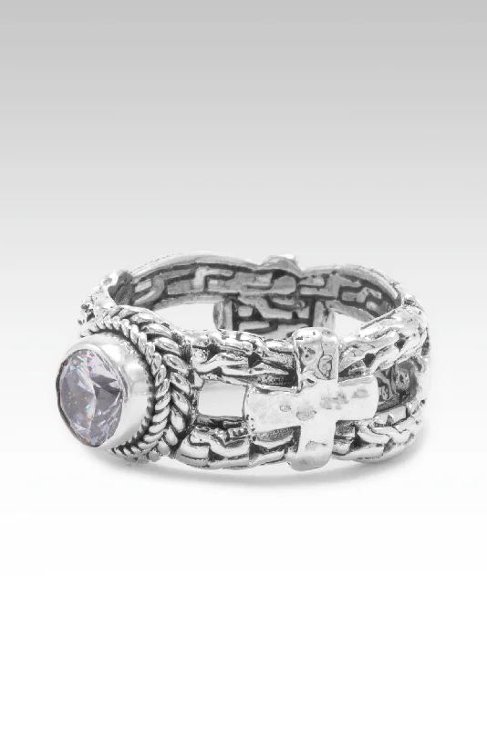 birthstone engagement rings for women-Armor Ring II™ in Moissanite