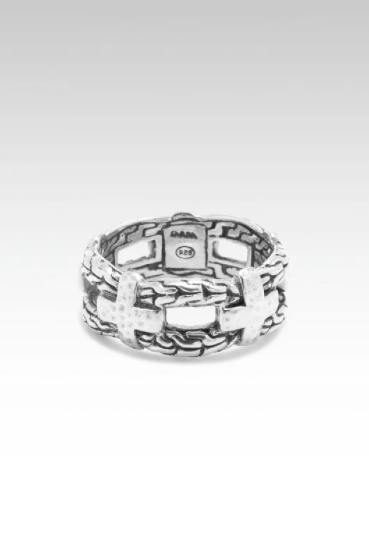 custom wedding rings with gemstones-Armor Ring™ in Chainlink