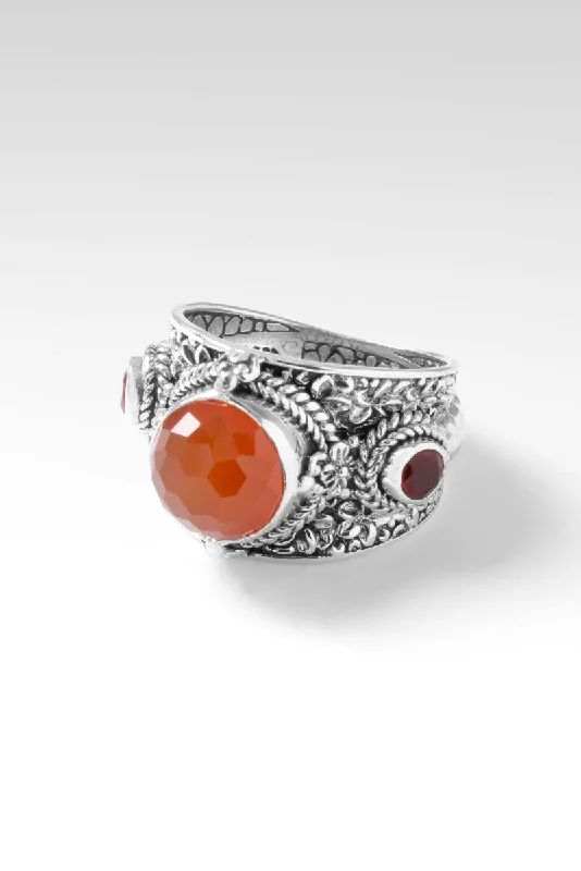 women’s custom diamond rings-Beautiful & Brave Ring™ in Carnelian