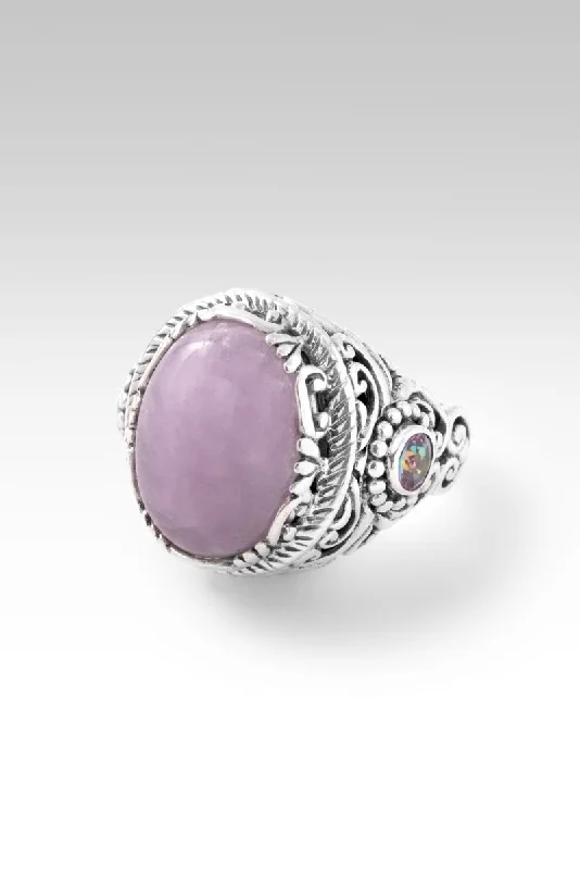 silver wedding rings with sapphires-Believe and Live Ring™ in Kunzite