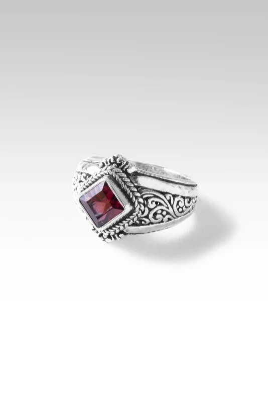 men’s classic wedding rings-Benevolence Ring II Ring™ in Malawi Pink Color Change Garnet