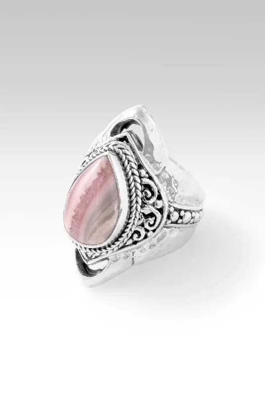 men’s vintage gold rings-Better Life Ring™ in Rhodochrosite