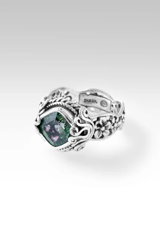 men’s platinum rings with rubies-Blooming Joy Ring™ in Chrome Chameleon™ Mystic Quartz