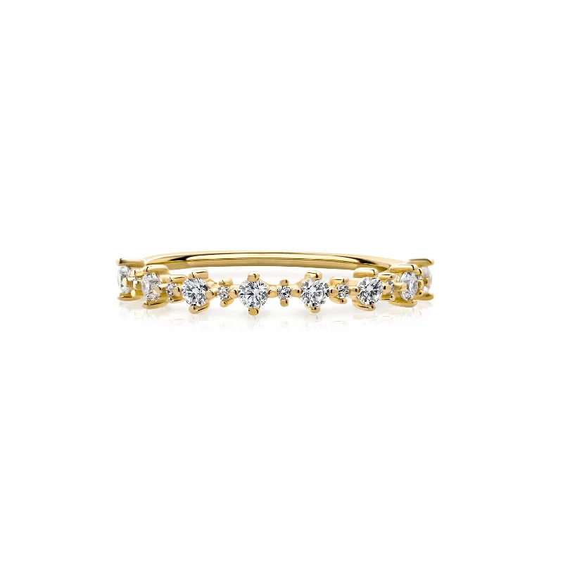 women’s signet rings with colorful gemstones-CELESTIAL ETERNITY BAND