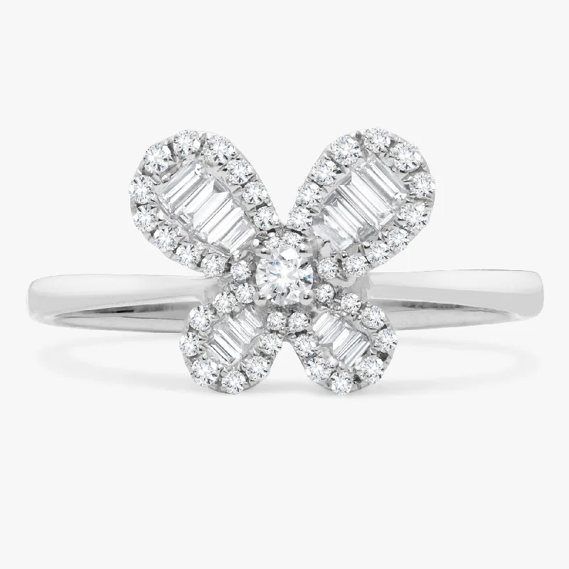 men’s custom promise rings-Chloe Baguette Butterfly Ring