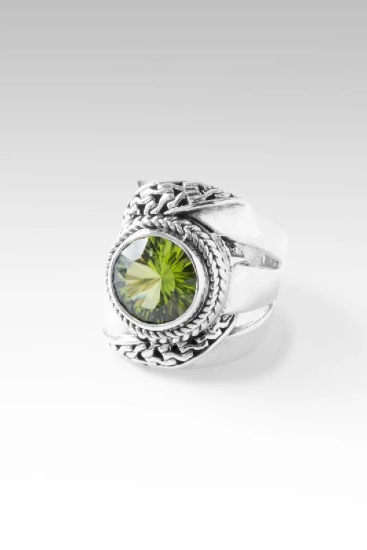 men’s gold rings for wedding-Beacon of Courage Ring™ in Peridot