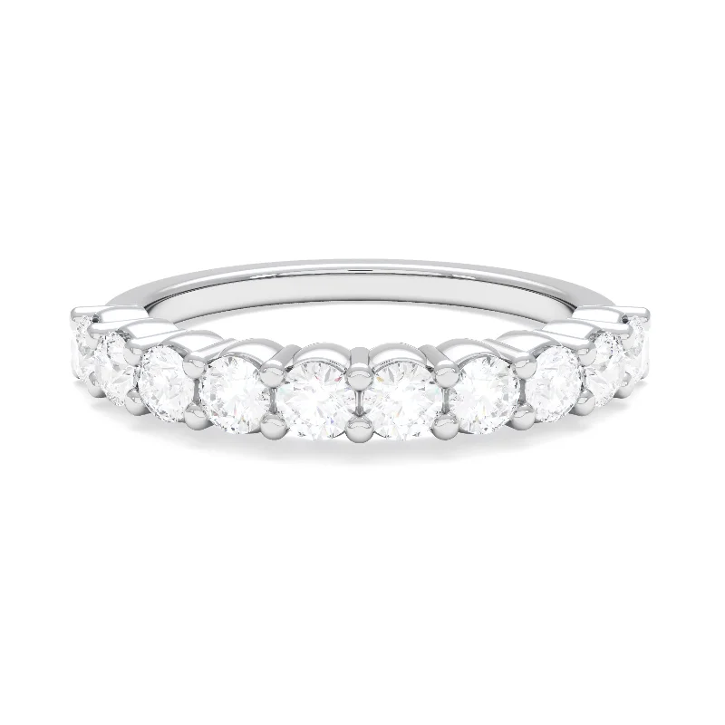 platinum rings with diamonds for women-The Baby Georgie Band (Straight)