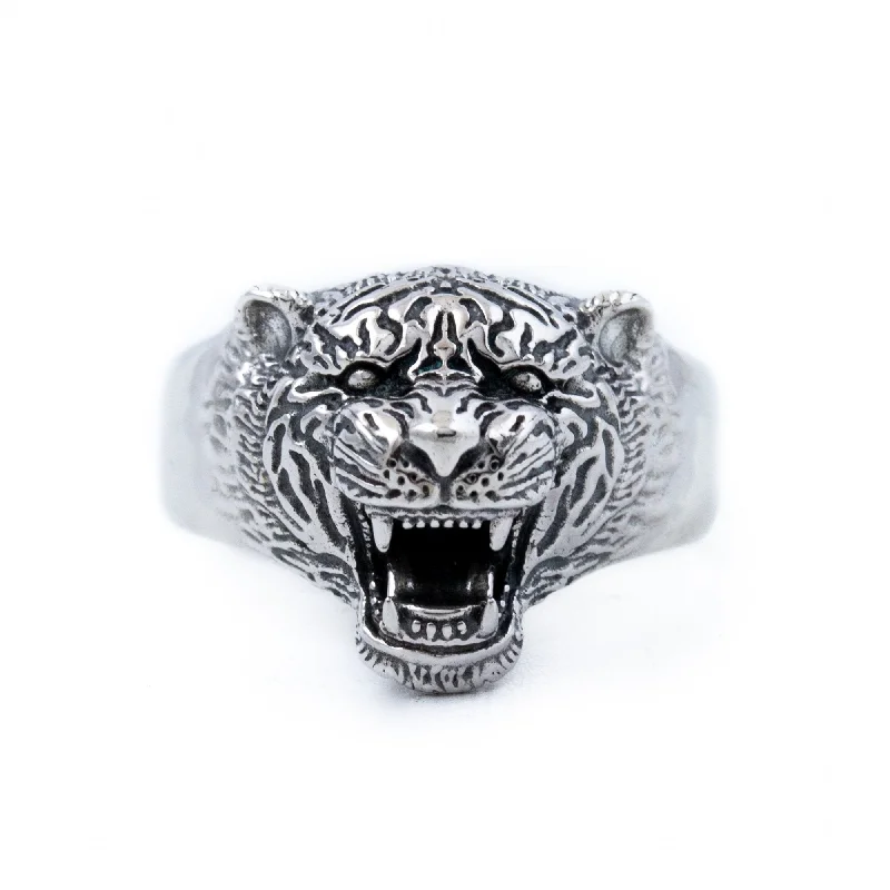 custom platinum engagement rings for men-The King Signet