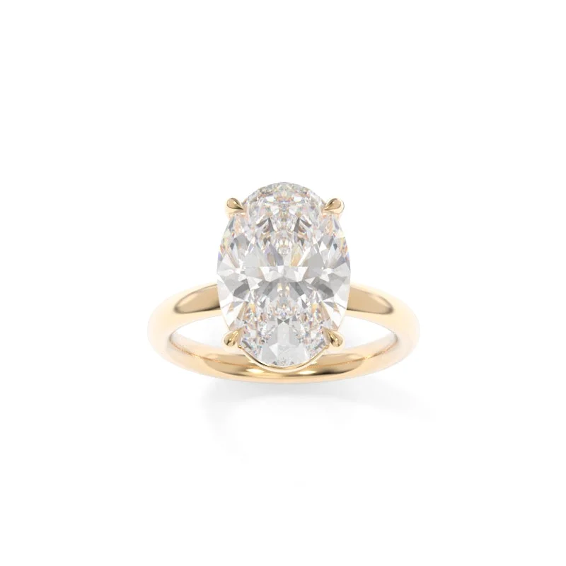 gold engagement rings with diamonds for men-Sinclair Solitaire Oval