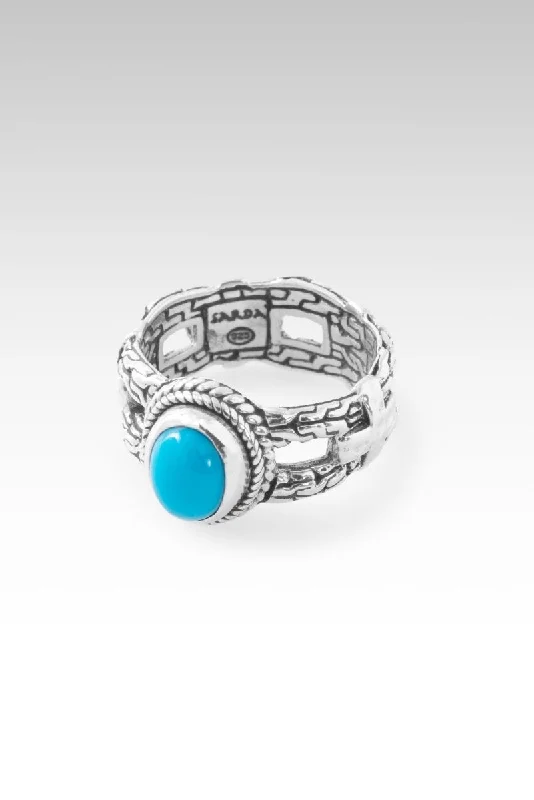 vintage sapphire rings for women-Armor Ring II™ in Sleeping Beauty Turquoise