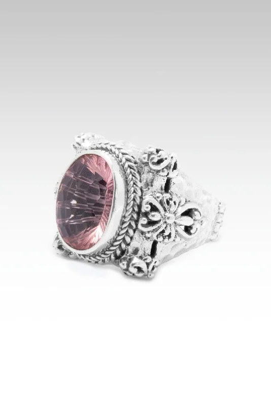 women’s gemstone engagement rings-Beautiful in Time Ring™ in Pink Cashmere™ Mystic Quartz