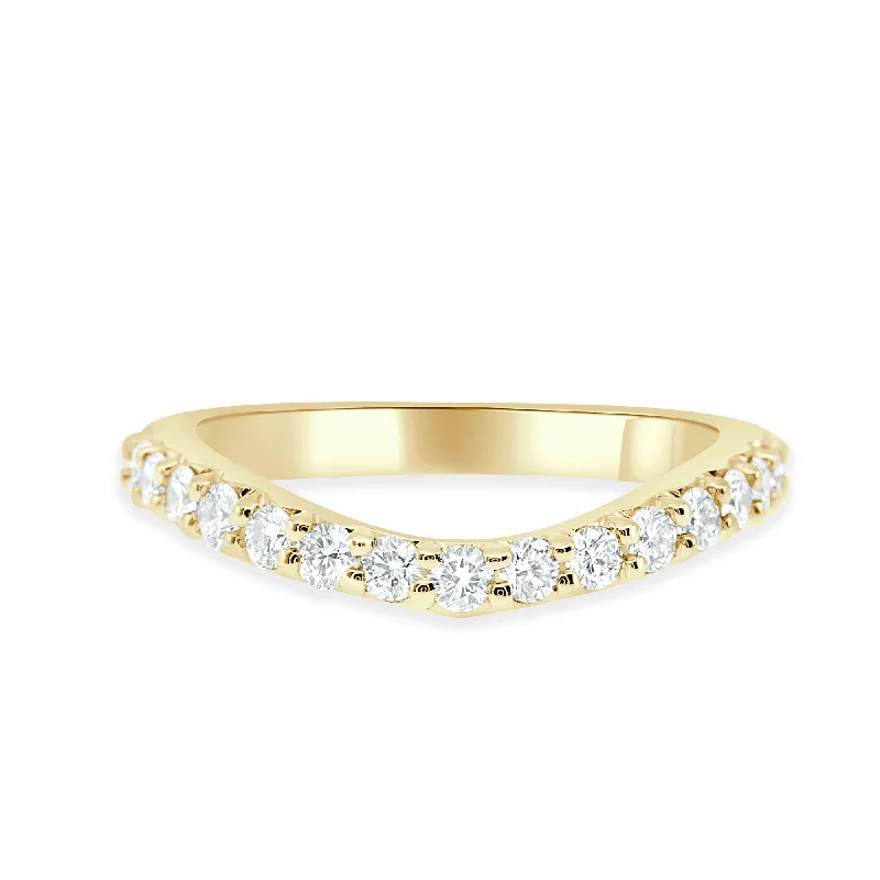 wedding rings with white diamonds-The Kensington Enhancer