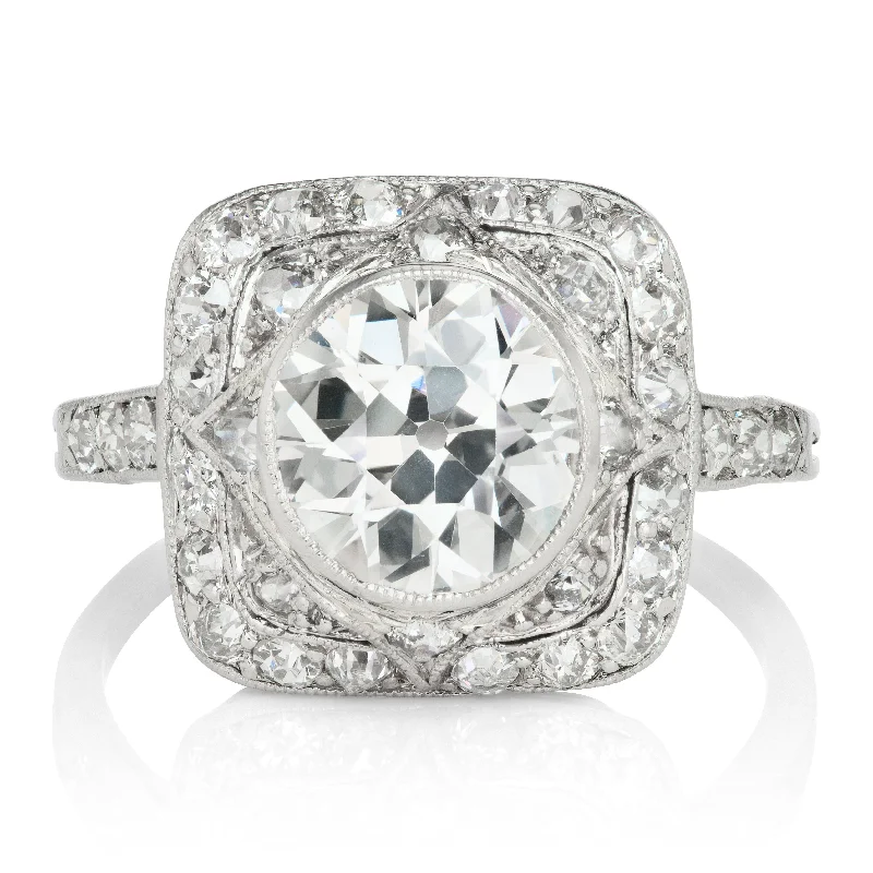 men’s platinum engagement rings with diamonds and sapphires-Camille