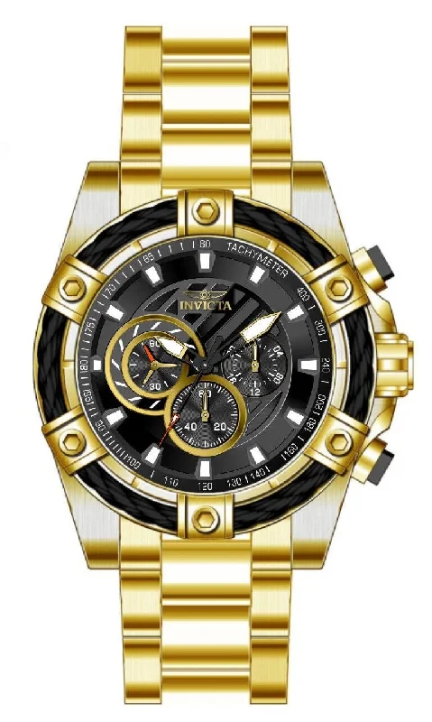 luxury watches with diamond markers for women -Band For Invicta Bolt  Men 48867