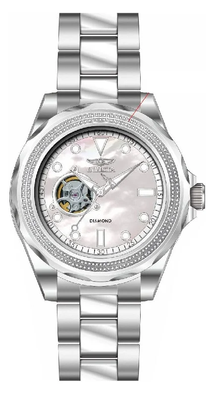 luxury watches for women with thin design -Band For Invicta Elite Diamond  Men 48767