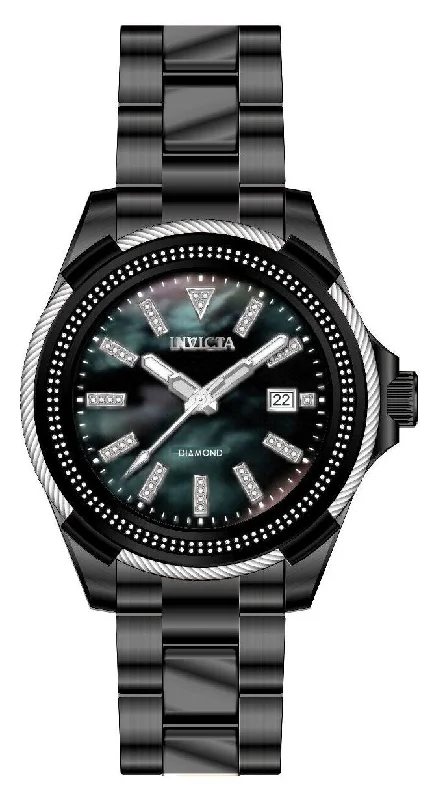 top-rated mechanical watches for women -Band For Invicta Elite Diamond  Men 48787