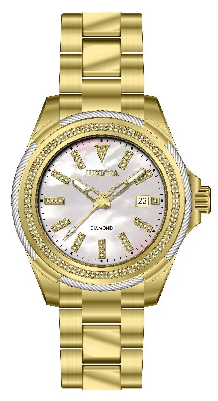 stylish wristwatches for men with premium features -Band For Invicta Elite Diamond  Men 48788