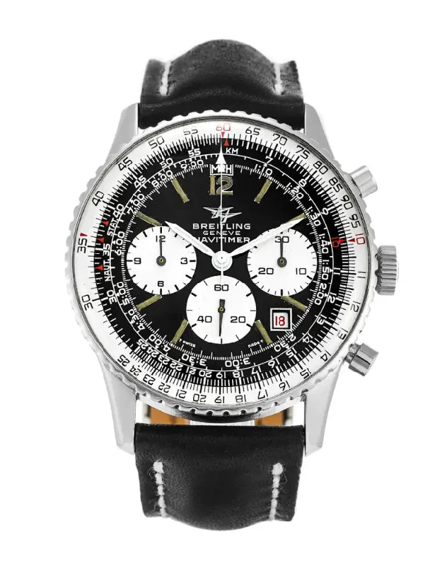 men's watches with classic round faces and leather bands -Breitling Old Navitimer Men's Watch