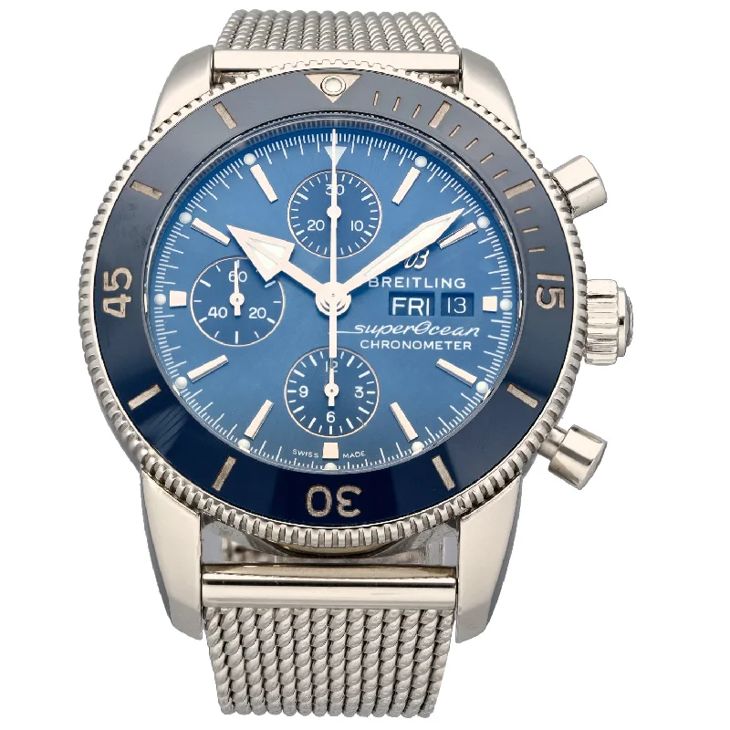 minimalist smartwatches for women with thin bands -Breitling Superocean Heritage A13313 44mm Stainless Steel Watch