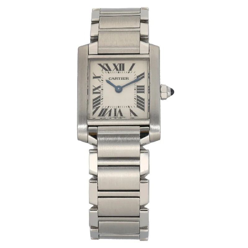 high-quality digital watches for athletes -Cartier Tank Francaise 2384 20mm Stainless Steel Watch