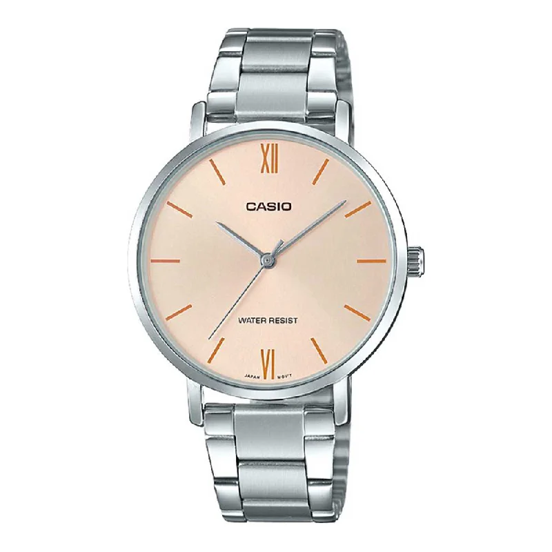 women's watches with modern minimalist design -Casio A1624 Enticer Ladies Slim Case(LTP-VT01D-4BUDF) Analog Watch-For Women