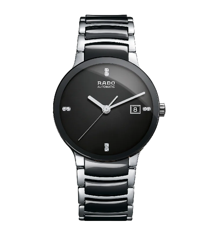 smartwatches with long battery life for runners -Rado Centrix Automatic Diamonds