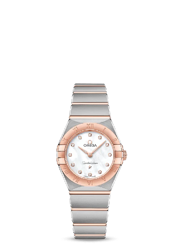 luxury watches with diamond markers for women -OMEGA Constellation Quartz 25 mm