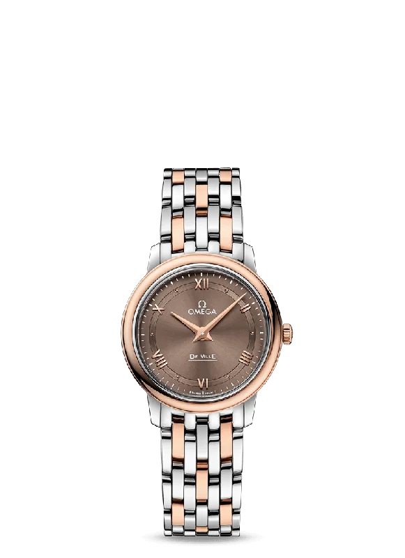 watches for women with floral designs and bright colors -OMEGA De Ville Prestige Quartz 27.4 mm