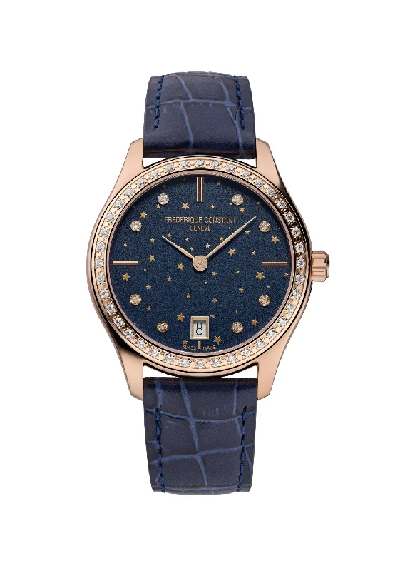 solar-powered watches for hiking and camping -Frederique Constant Classic Ladies Quartz