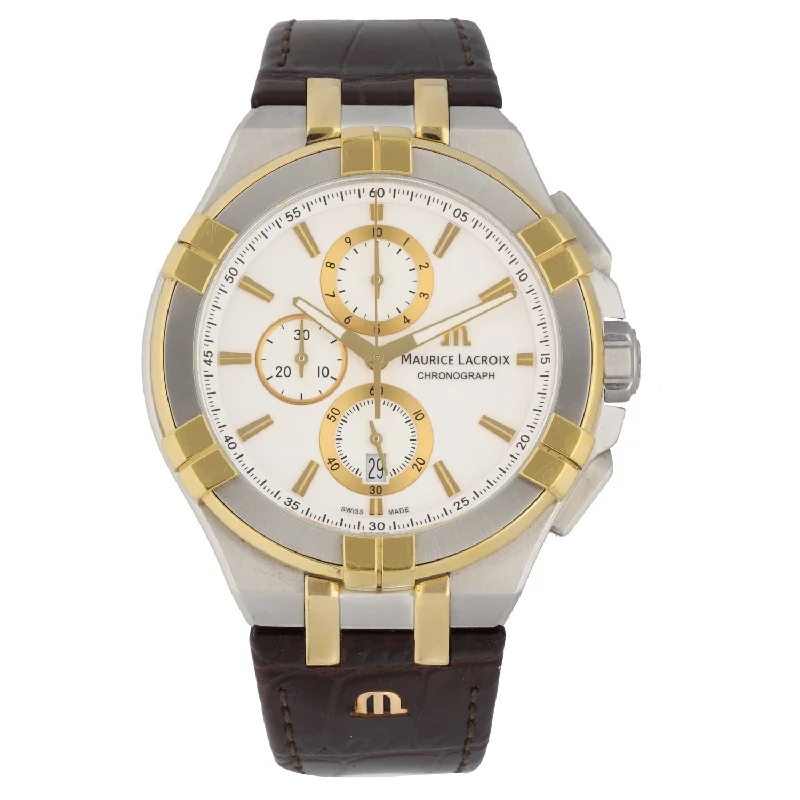 stylish watches with colored dials for men -Maurice Lacroix Aikon AI 1018 44mm Bi-Colour Watch