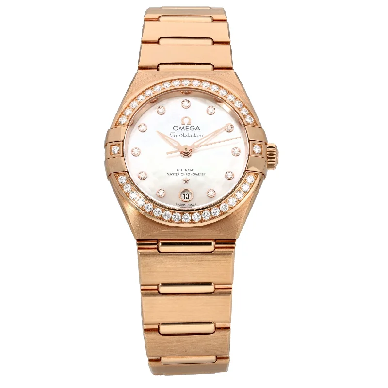 smartwatches for women with call and message notifications -Omega Constellation 131.55.29.20.55.001 29mm Gold Watch (Ex-Display)