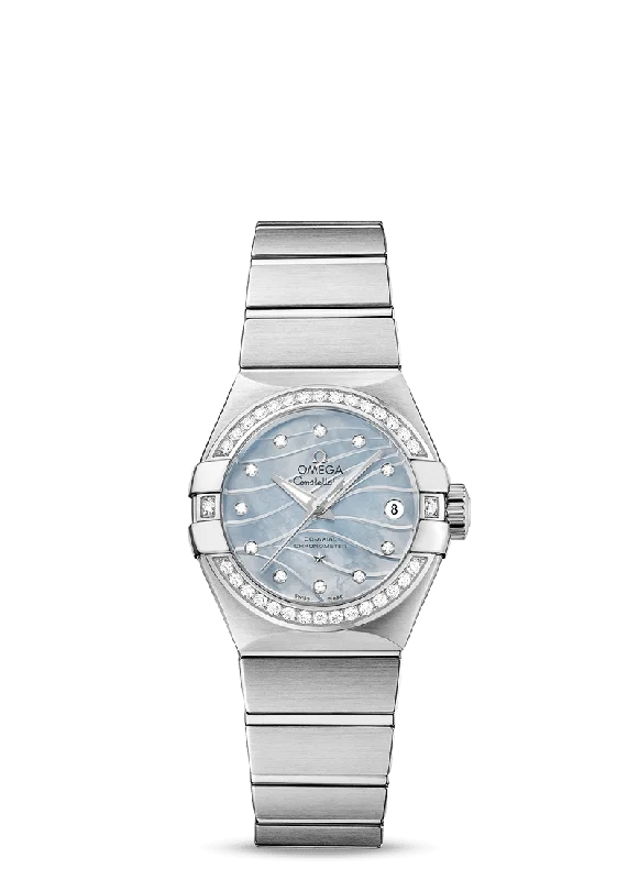 watches for women with crystal details -OMEGA Constellation Co‑Axial Chronometer 27 mm