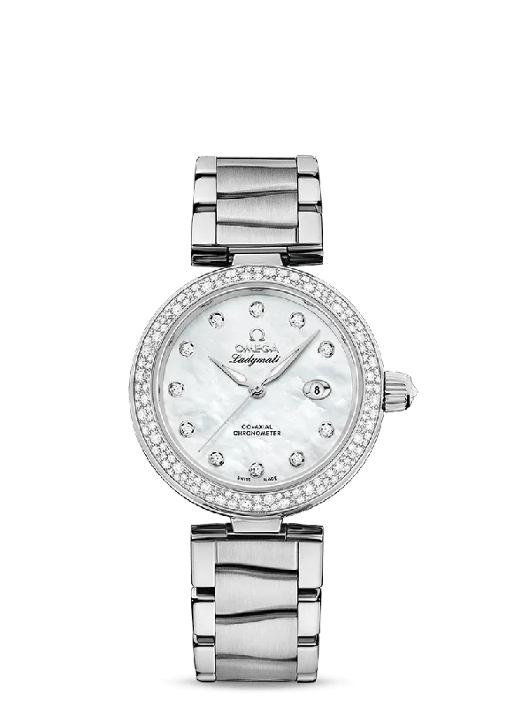 women’s watches with mesh band and elegant design -OMEGA De Ville Ladymatic Co‑Axial Chronometer 34 mm