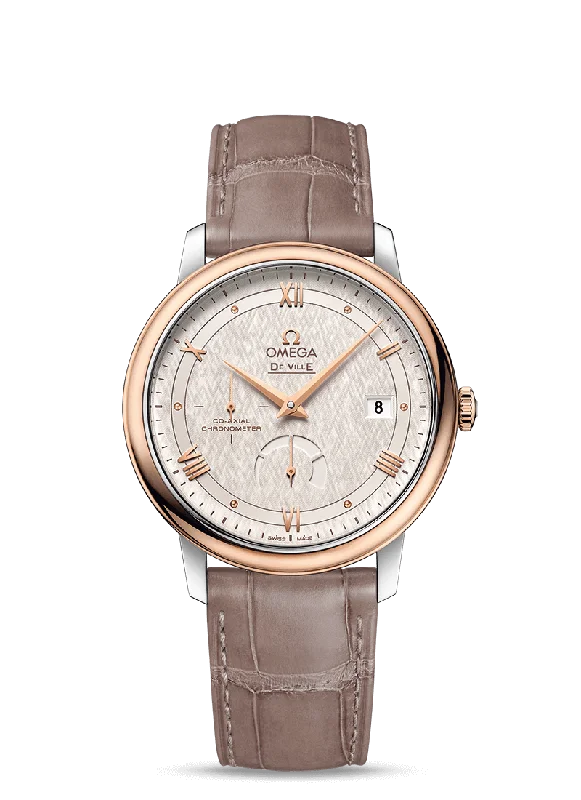 premium watches for men with leather and rubber bands -OMEGA De Ville Prestige Co‑Axial Chronometer Power Reserve 39.5 mm