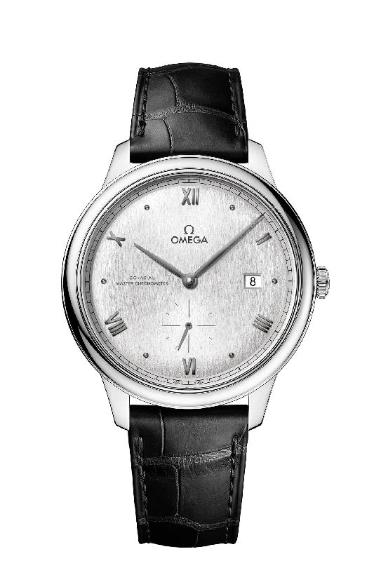 stylish analog watches for men with large faces -OMEGA Deville Prestige Co-Axial Master Chronometer Small Seconds 41 mm