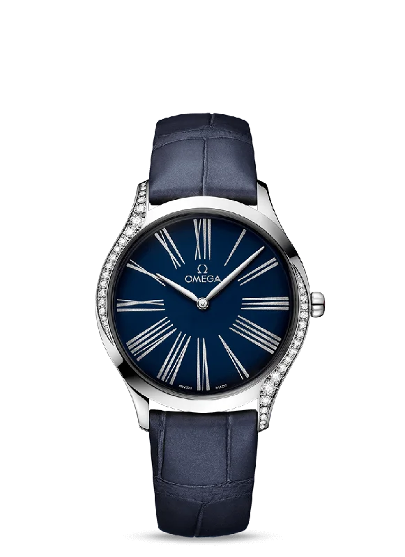 stylish men’s watches with classic leather bands -OMEGA De Ville Trésor Quartz 36 mm