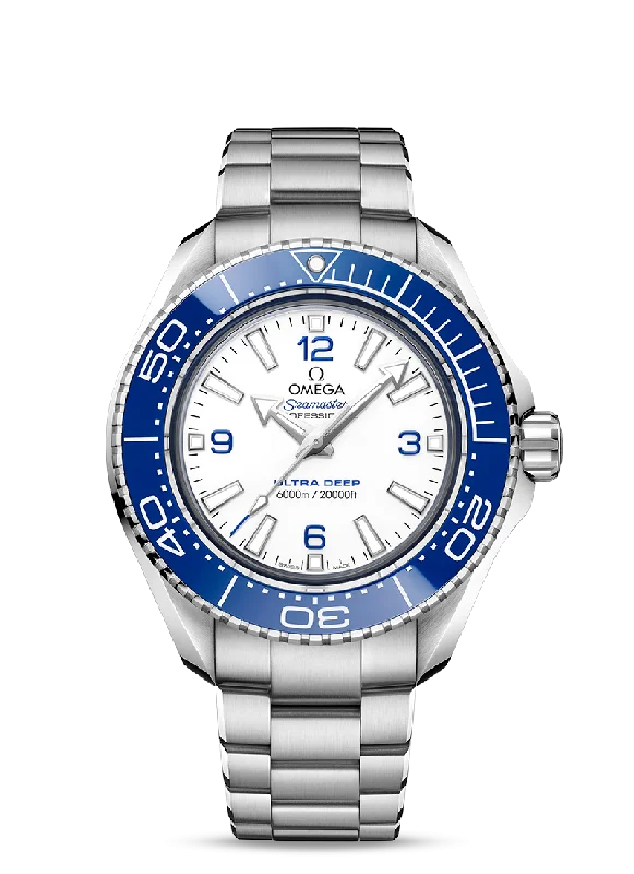 women's watches with blue leather strap -OMEGA Planet Ocean 6000M Co-Axial Master Chronometer 45.5 MM