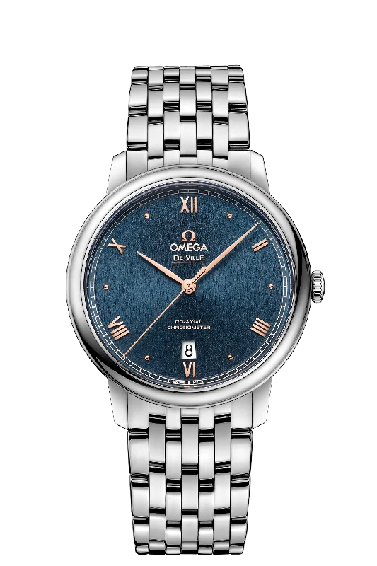 watches for women with minimal dials and leather bands -Omega Prestige Co‑Axial Chronometer 39,5 MM