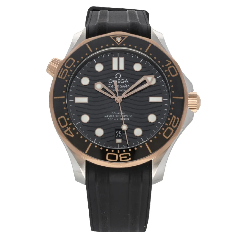 men’s watches with water-resistant features -Omega Seamaster 210.22.42.20.01.002 42mm Bi-Colour Watch ( Ex-Display)