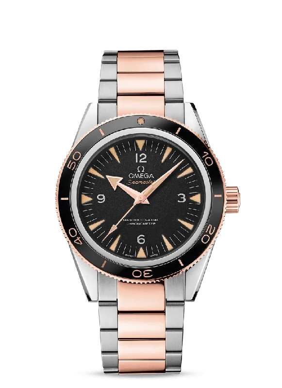 designer watches for men with gold tone -OMEGA Seamaster 300 Master Co‑Axial Chronometer 41 mm